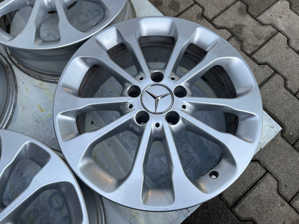 4x Alufelge 17 Zoll 6.5" 5x112 38ET Silber 1564011700 Mercedes-Benz Glb Gla FEL7719491080bo