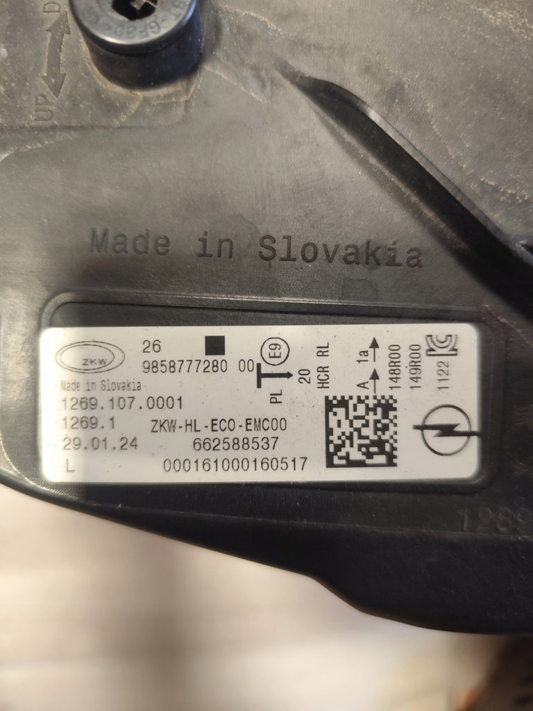 Frontscheinwerfer Opel Astra L 9858777280 LED Links Scheinwerfer Headlight SCH9866083588gz