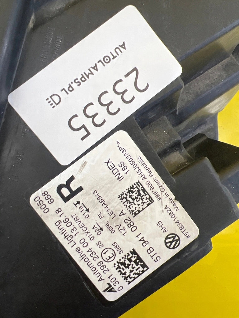 Frontscheinwerfer VW Touran 5TB941082A LED Rechts Scheinwerfer Headlight