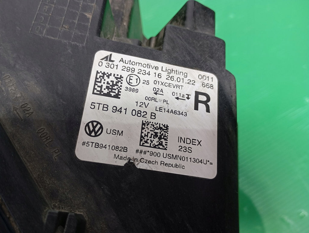 Frontscheinwerfer VW Touran 5TB941082B Full LED Rechts Scheinwerfer Headlight