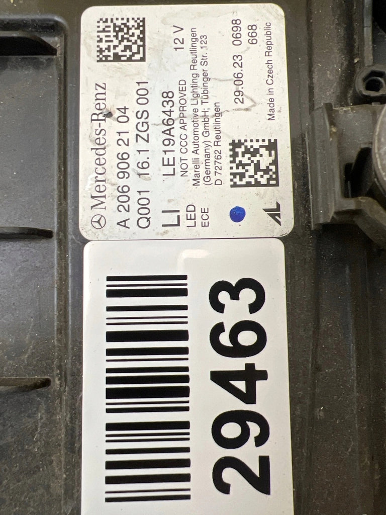 Frontscheinwerfer Mercedes-Benz W206 A2069062104 LED Links Headlight SCH5554853025jy