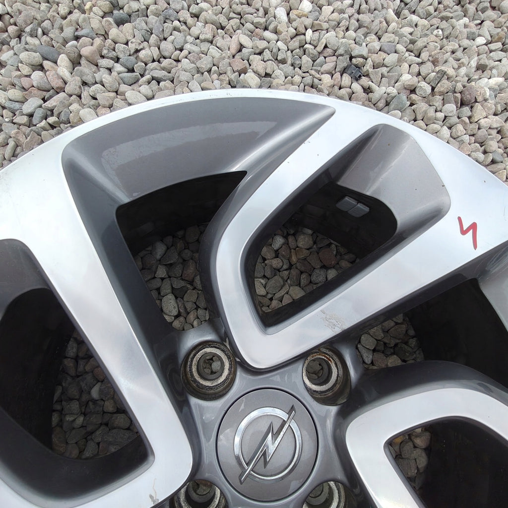 1x Alufelge 16 Zoll 6.5" 4x108 20ET Glanz Silber Opel Crossland X Rim Wheel FEL2734841676dm