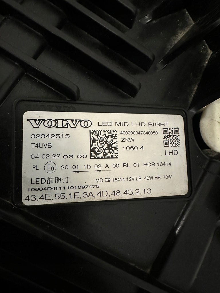 Frontscheinwerfer Volvo Xc60 II 32342515 LED Rechts Scheinwerfer Headlight SCH9656871684pj