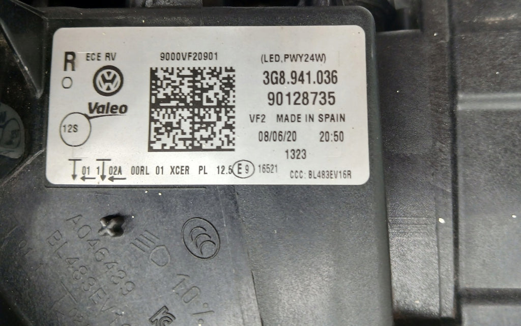 Frontscheinwerfer VW Arteon 3G8941036 LED Rechts Scheinwerfer Headlight SCH9475485311wm