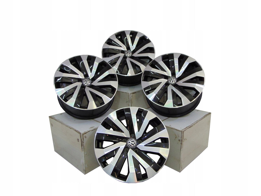 4x Alufelge 18 Zoll 8.0" 5x112 25ET Glanz Schwarz 760601025 Audi Q7 Touareg FEL1202582485zb