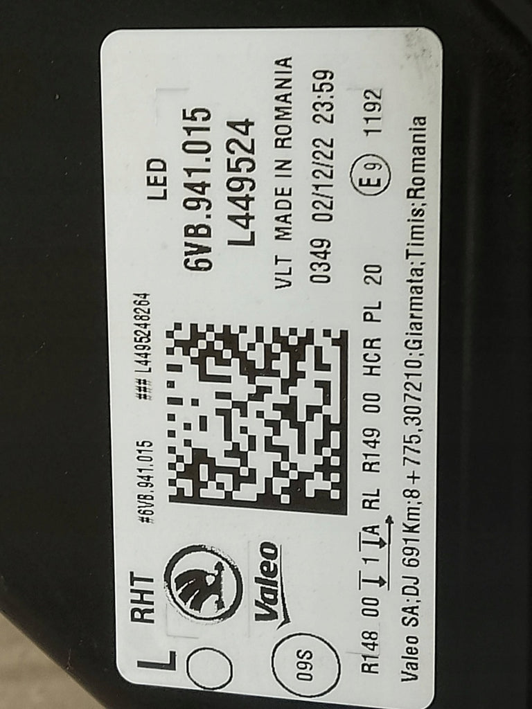 Frontscheinwerfer Skoda Fabia I 6VB941015 LED Links Scheinwerfer Headlight SCH3548297899yf