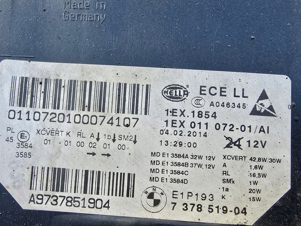 Frontscheinwerfer BMW 5 F11 F10 1EX011072-01 Full LED Links Headlight SCH6139361709we