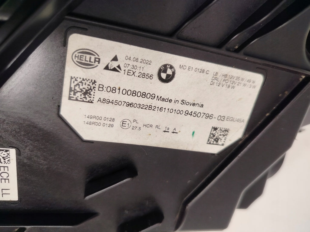 Frontscheinwerfer BMW G20 9450796 Full LED Rechts Scheinwerfer Headlight SCH2019444460ej