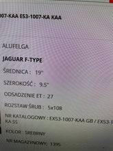 Load image into Gallery viewer, 1x Alufelge 19 Zoll EX531007KAA Jaguar F-Type Rim Wheel FEL3405250345wt