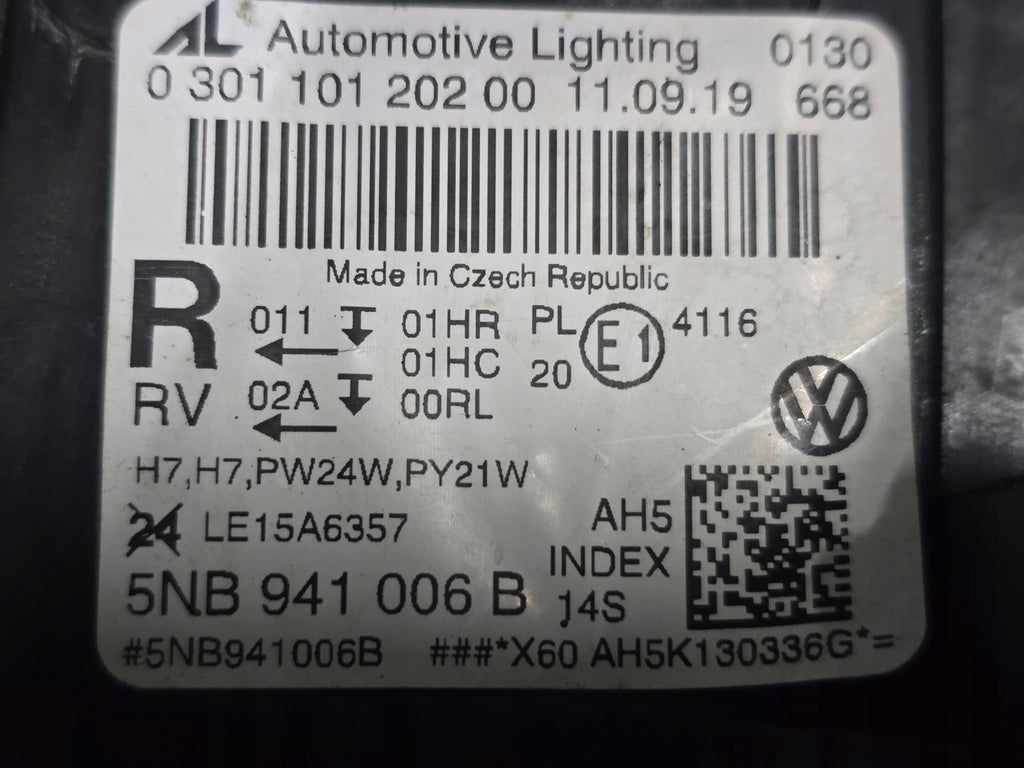 Frontscheinwerfer VW Tiguan 5NB941006B Rechts Scheinwerfer Headlight SCH8553472827wc