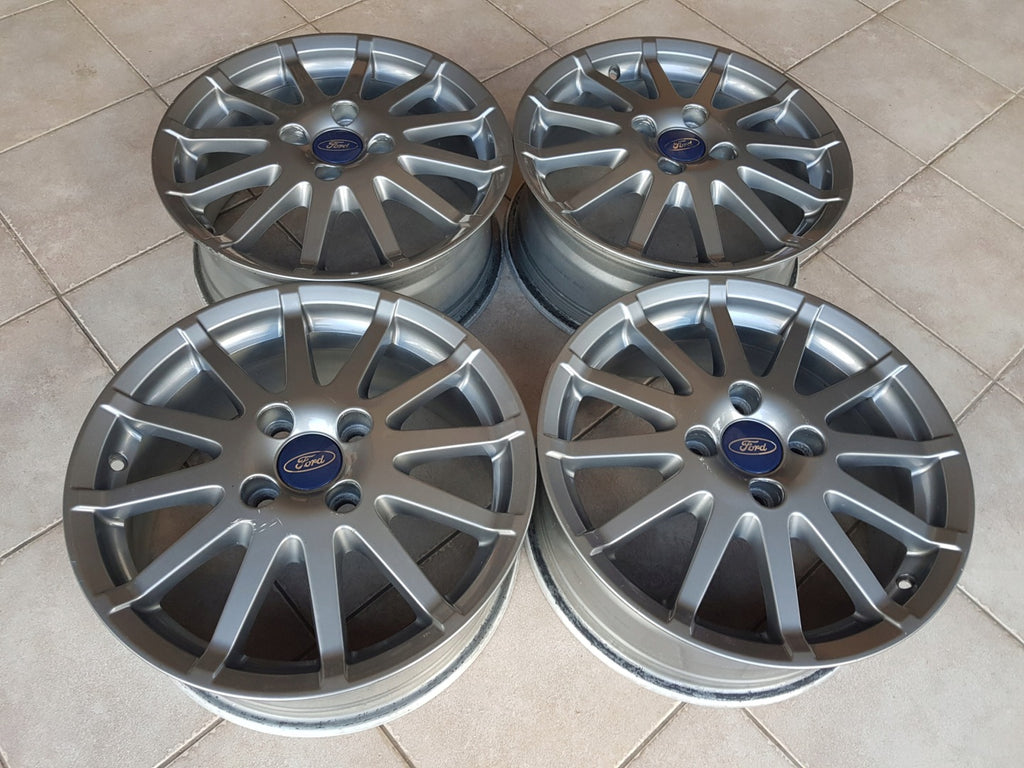 4x Alufelge 16 Zoll 6.0" 4x108 52 5ET Glanz Graphit 4S6J1007AA Ford Fiesta I FEL4162538156vf