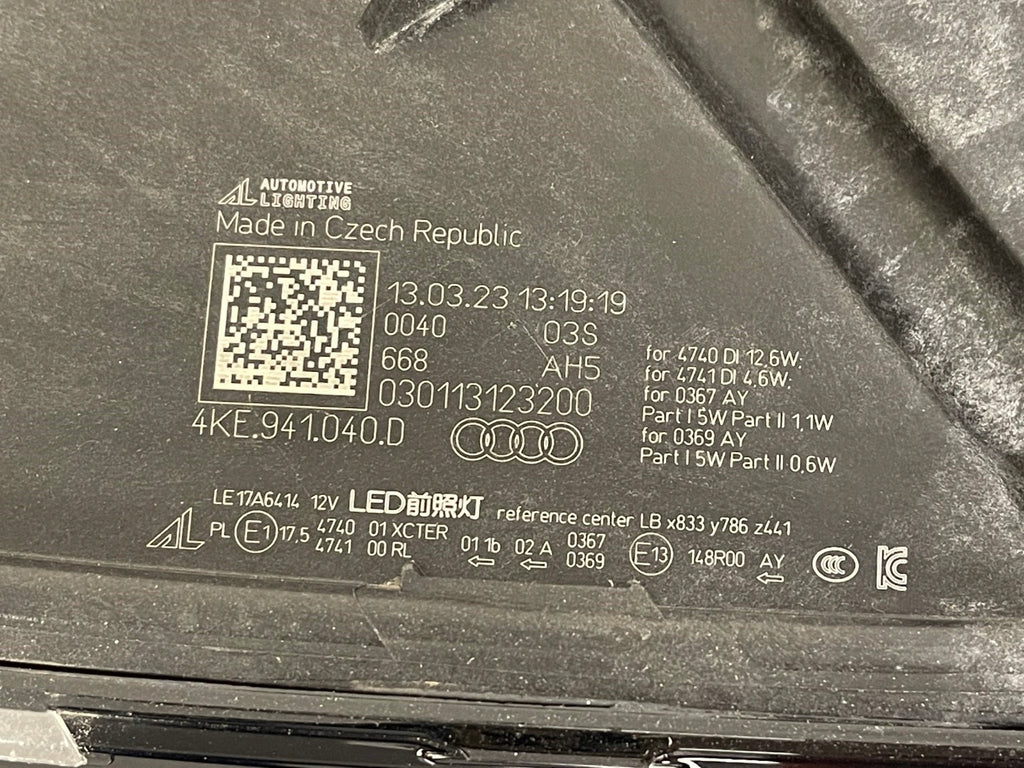 Frontscheinwerfer Audi Etron E-Tron 4KE941040D Rechts Scheinwerfer Headlight SCH1311367631tj