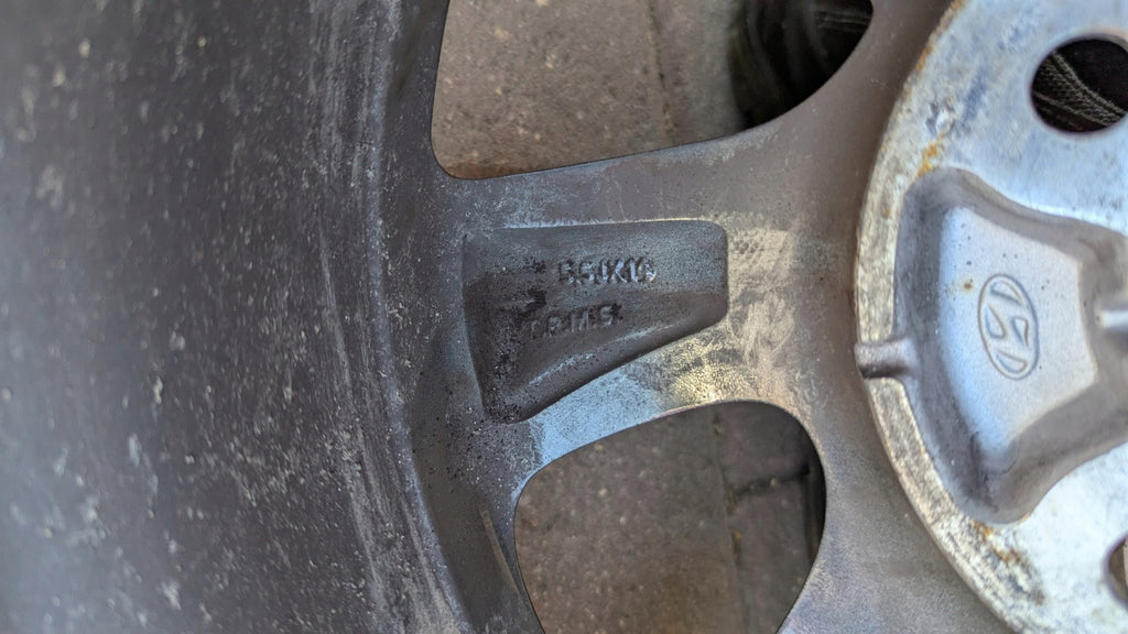 1x Alufelge 14 Zoll 5.5" 4x100 47ET Glanz Graphit 52910-B9500 Hyundai I10 Mg FEL2360930512pu