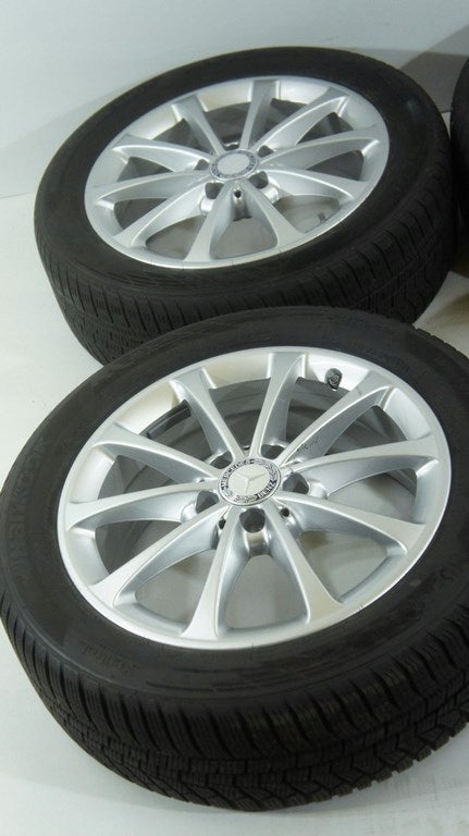 4x Alufelge 17 Zoll 6.5" 5x112 44ET Glanz Silber A1774010300 Mercedes-Benz FEL5880902394uc