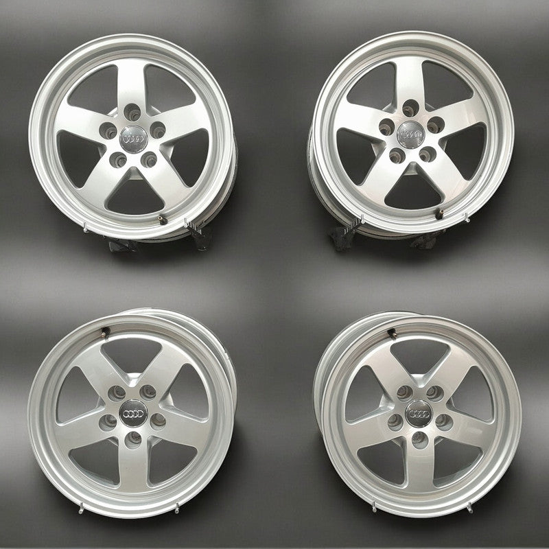 4x Alufelge 16 Zoll 7.0" 5x112 35ET Glanz Silber 8W0601025 Audi A4 B8 Rim Wheel