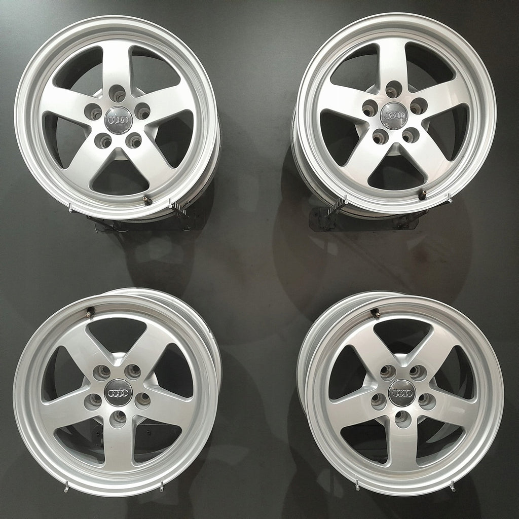 4x Alufelge 16 Zoll 7.0" 5x112 35ET Glanz Silber 8W0601025 Audi A4 B8 Rim Wheel