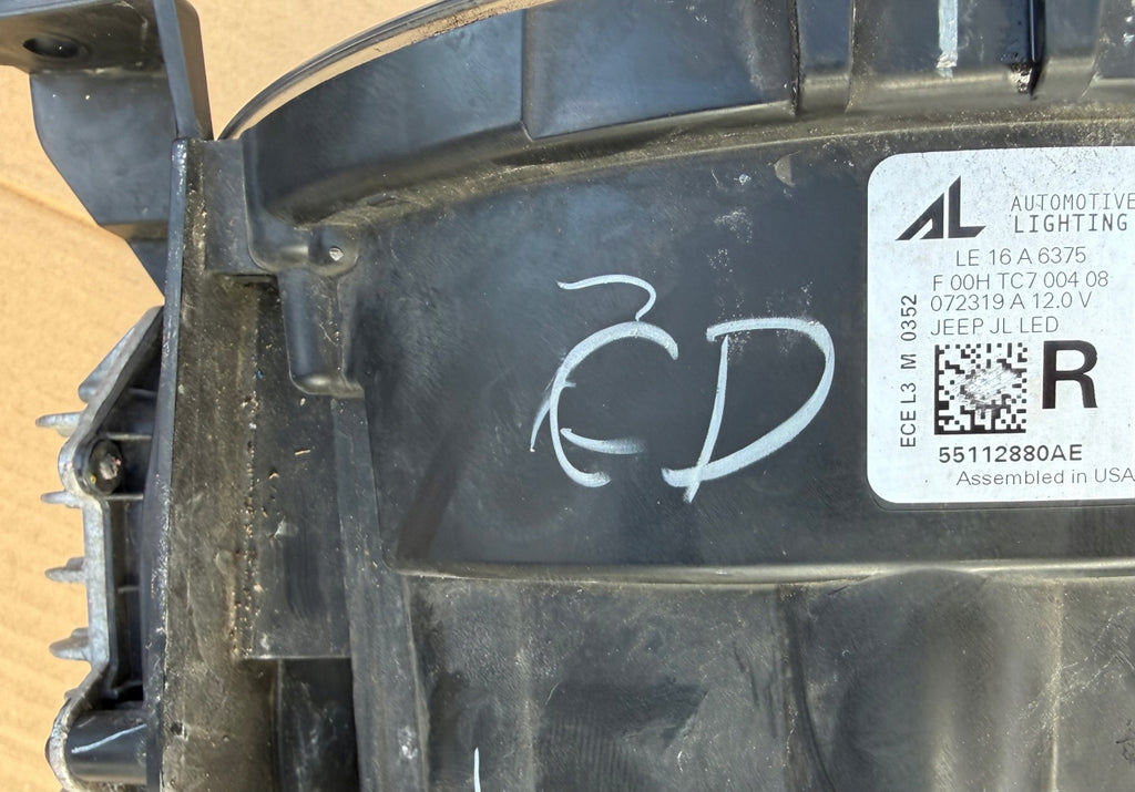 Frontscheinwerfer Jeep Wrangler Jl 55112881AE Ein Satz Scheinwerfer Headlight SCH2283433367cc