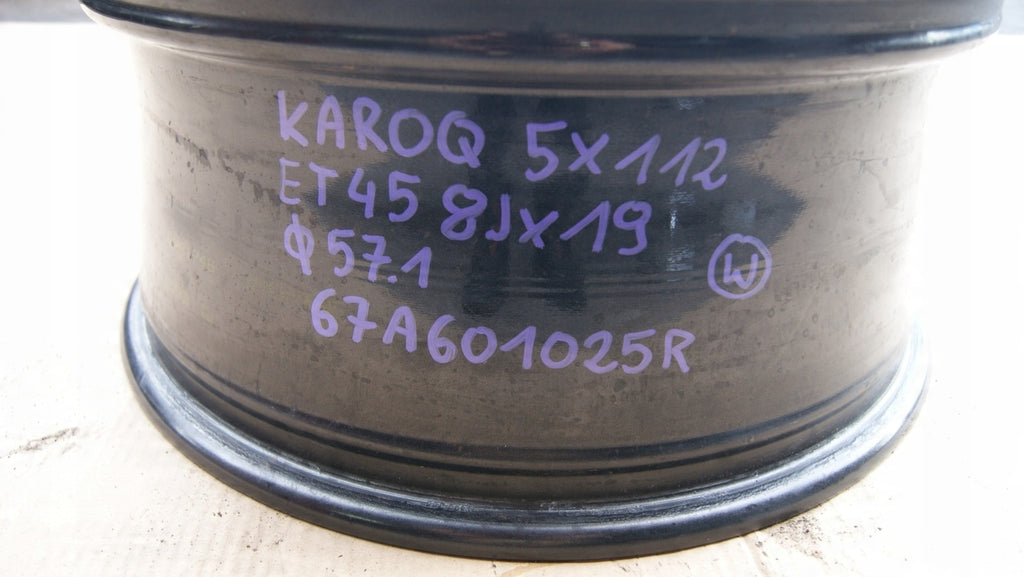 1x Alufelge 19 Zoll 8.0" 5x112 67A601025 Skoda Rim Wheel