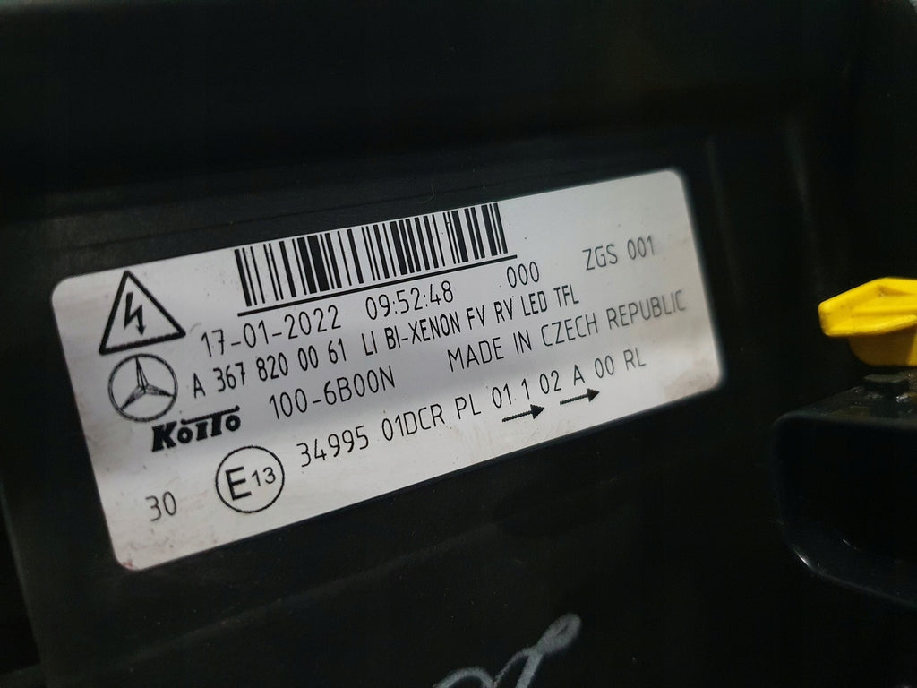 Frontscheinwerfer Mercedes-Benz A3678200061 LED Links Scheinwerfer Headlight SCH5877785399lb