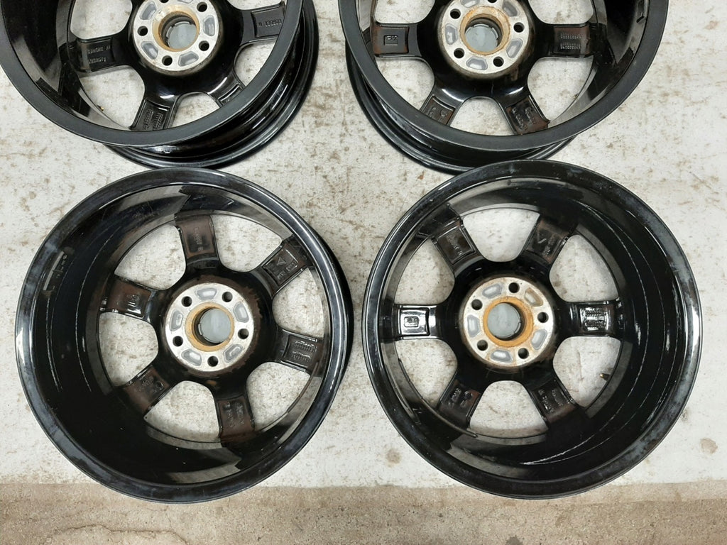 4x Alufelge 15 Zoll 6.0" 5x100 38ET Glanz Schwarz TL60538 Skoda Fabia I FEL8768591266fa