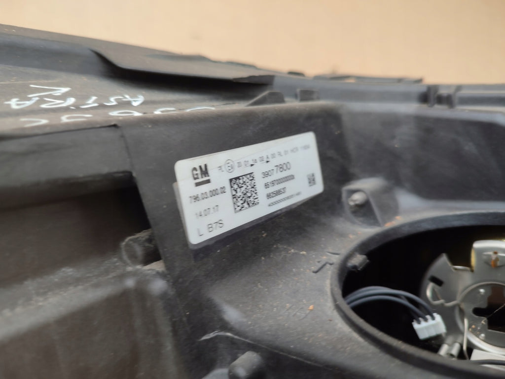 Frontscheinwerfer Opel Astra K 39077800 Links Scheinwerfer Headlight SCH3425256224wr