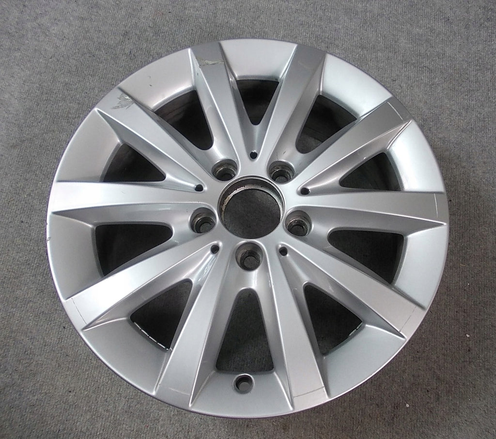 1x Alufelge 16 Zoll 6.5" 5x112 49ET Glanz Silber A2464010500 Mercedes-Benz