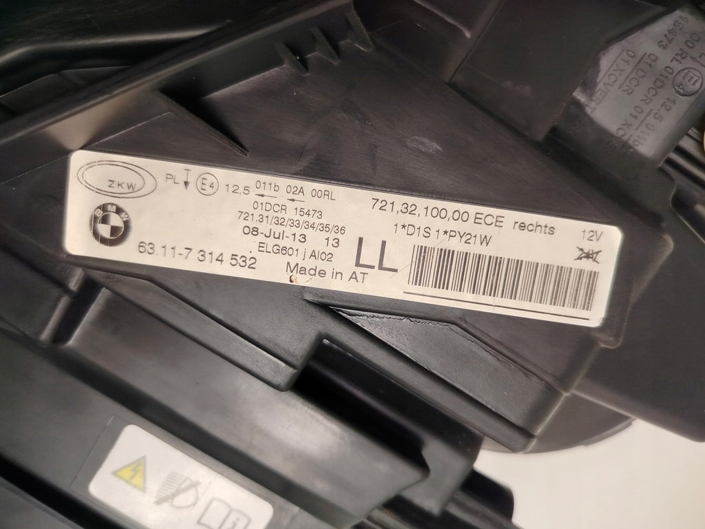 Frontscheinwerfer BMW F30 7314532 Xenon Rechts Scheinwerfer Headlight SCH6458138089df