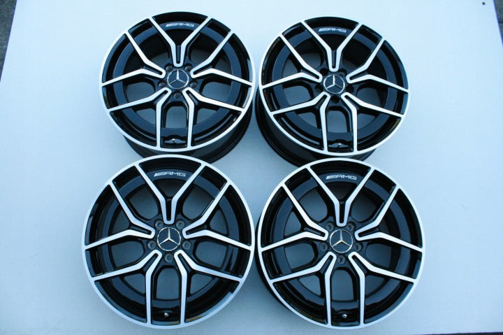 4x Alufelge 19 Zoll 8.0" 5x112 43ET Glanz Schwarz A2134016500 Mercedes-Benz W213 FEL1845855098bf
