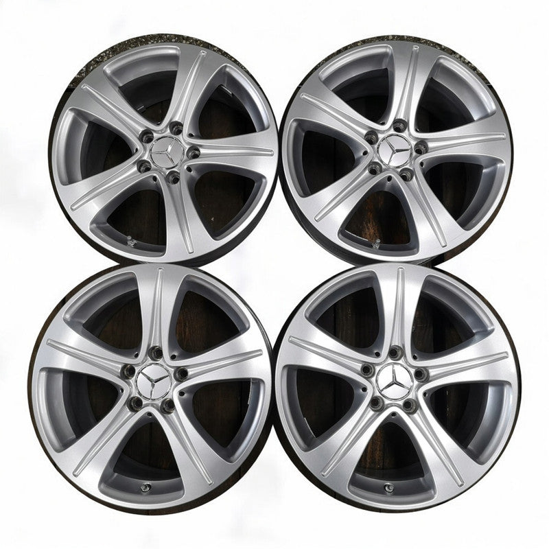 4x Alufelge 17 Zoll 7.5" 5x112 40ET Glanz Silber A2134011200 Mercedes-Benz W213