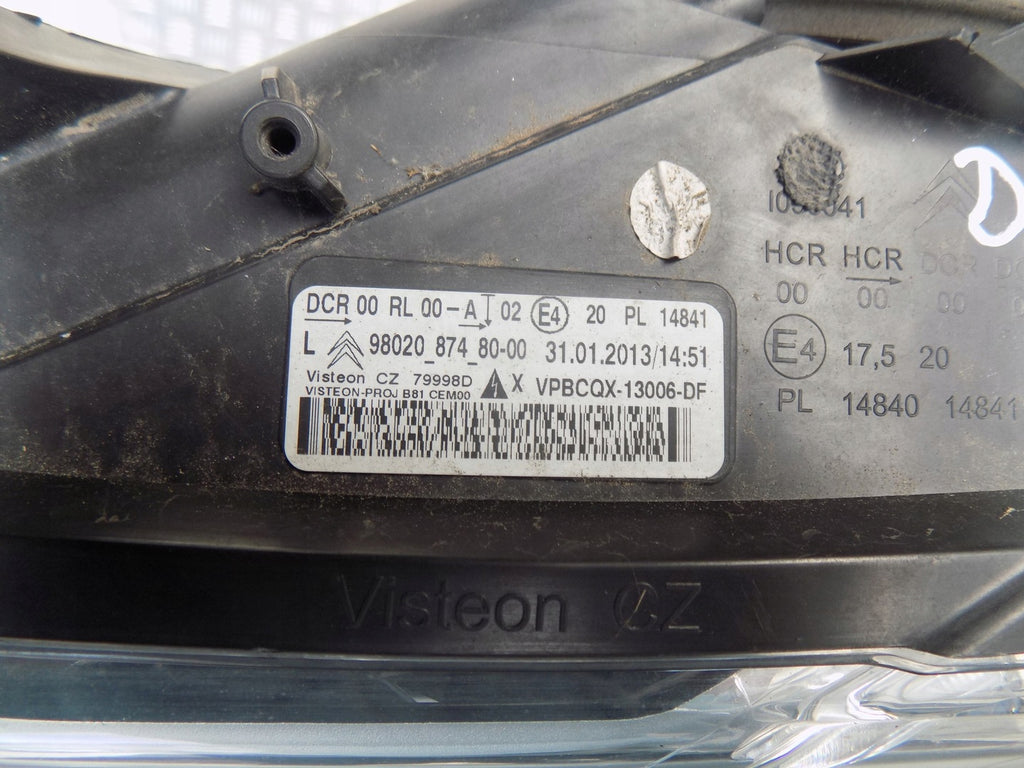 Frontscheinwerfer Citroën Ds5 Xenon Ein Stück (Rechts oder Links) Headlight