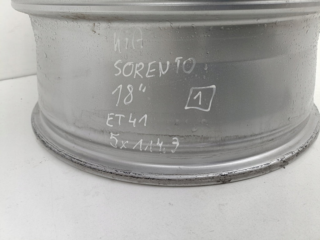 1x Alufelge 18 Zoll 7.0" 5x114.3 41ET Glanz Silber 52910-2P180 Kia Sorento Ii FEL6896993455il