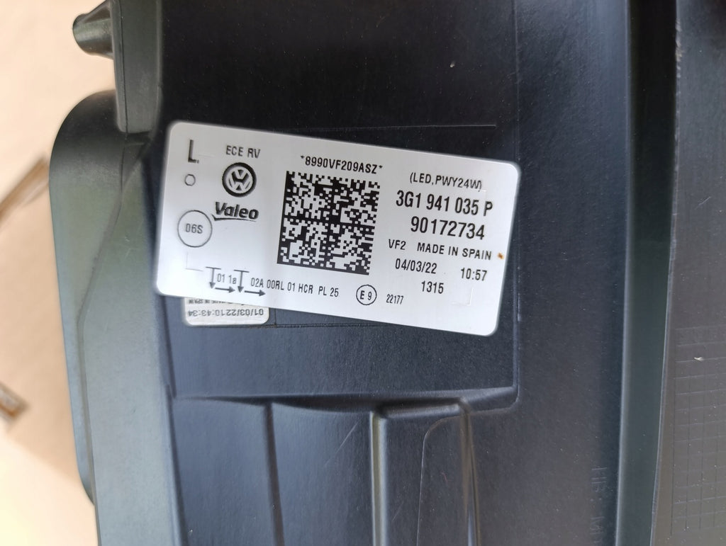 Frontscheinwerfer VW Passat B8 3G1941035P LED Ein Stück (Rechts oder Links) SCH2167714448fp