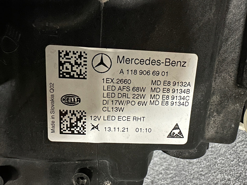 Frontscheinwerfer Mercedes-Benz Cla 1189066901 LED Links Scheinwerfer Headlight SCH7530081007lh