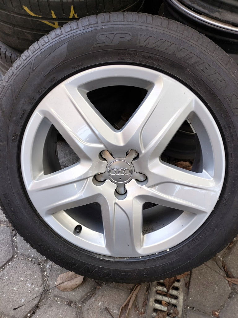 4x Alufelge 18 Zoll 7.0" 5x112 38ET Glanz Silber 4G9601025C Audi A6 Rim Wheel FEL3236221628xy