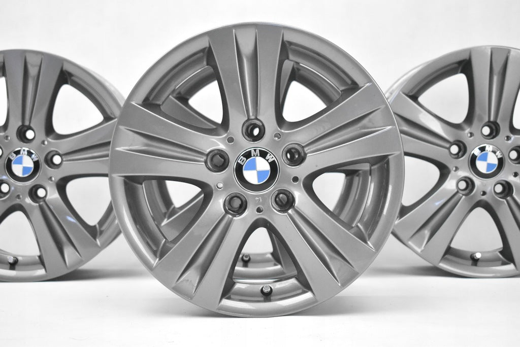 4x Alufelge 16 Zoll 7.0" 5x120 44ET Matt Silber 6779696 BMW 1 E88 E81 E82 E87 FEL2914633061rw