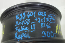 Load image into Gallery viewer, 1x Alufelge 17 Zoll 7.0" 5x100 46ET 5JJ601025 Skoda Fabia Rapid Rim Wheel FEL2120745912sm
