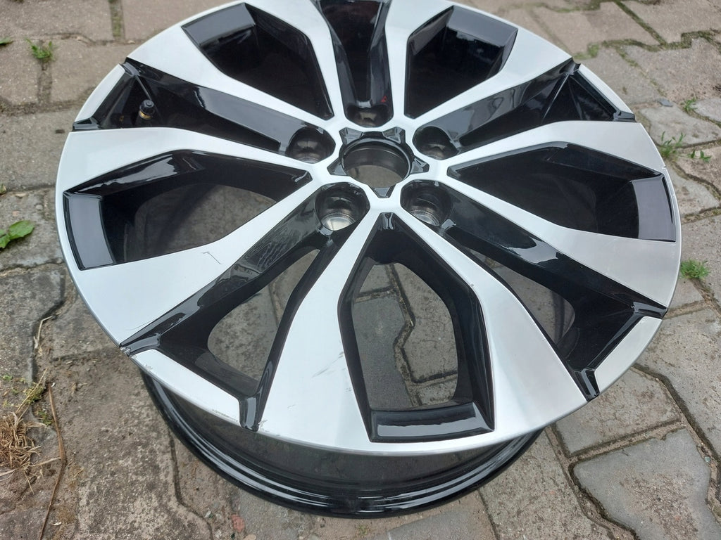 1x Alufelge 17 Zoll 7.0" 5x114.3 43ET Glanz Schwarz 403000483 Renault Kangoo