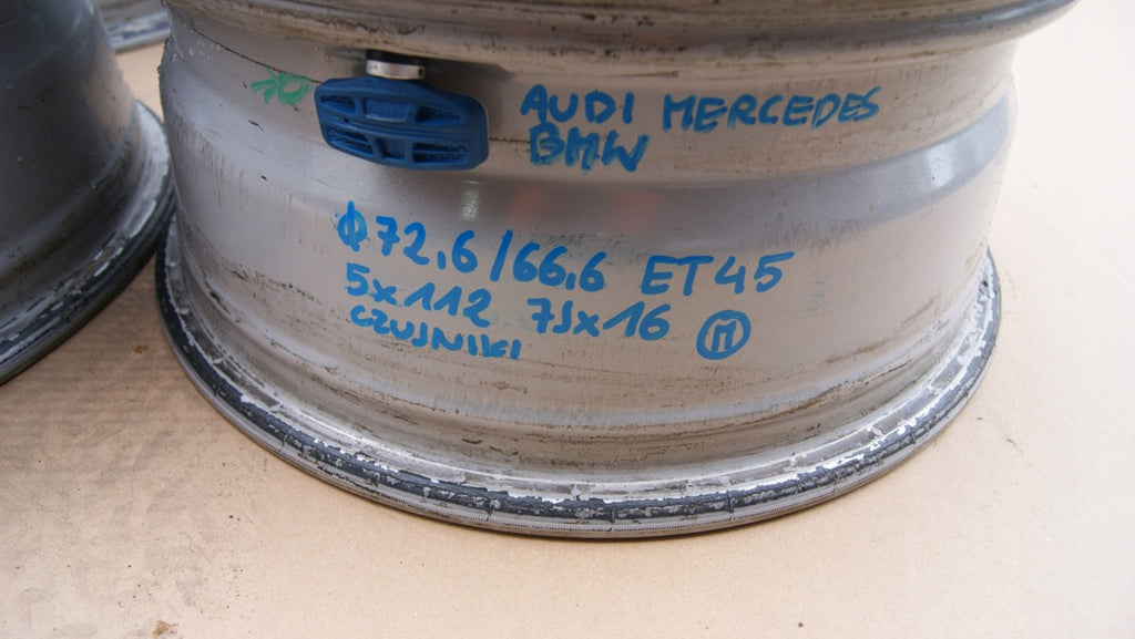 4x Alufelge 16 Zoll 7.0" 5x112 CMA467706 Audi Rim Wheel FEL2809420645qm