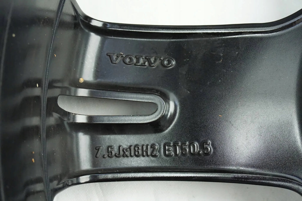 1x Alufelge 18 Zoll 7.5" 5x108 50,5ET Glanz Schwarz 31445812 Volvo Xc40