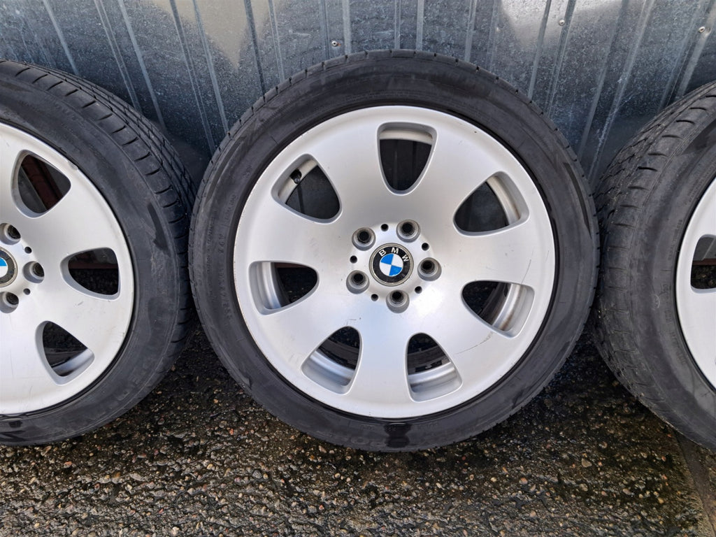 4x Alufelge 17 Zoll 8.0" 5x120 24ET Glanz Silber 6765144 BMW E60 E65 Rim Wheel FEL1663360809zq