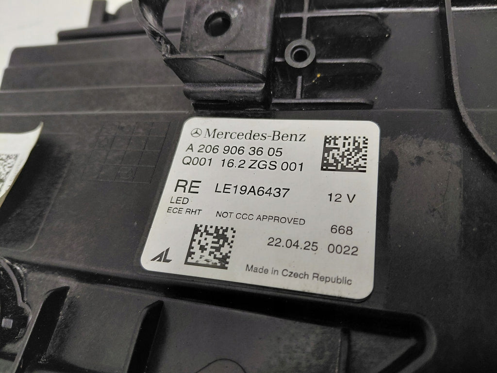 Frontscheinwerfer Mercedes-Benz W206 A2069068104 A2069063605 Full LED Ein Satz SCH9989087565nk