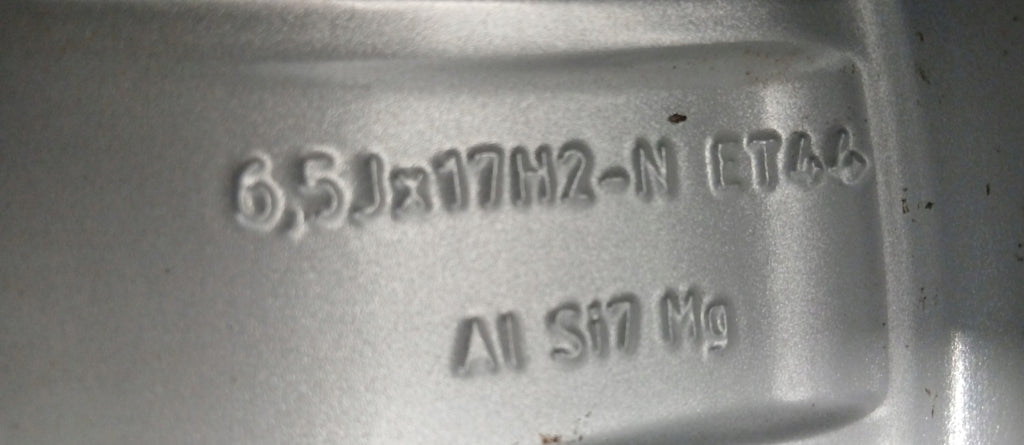 1x Alufelge 17 Zoll 6.5" 5x112 44ET Glanz Silber A1774011200 Mercedes-Benz FEL5940713825ay