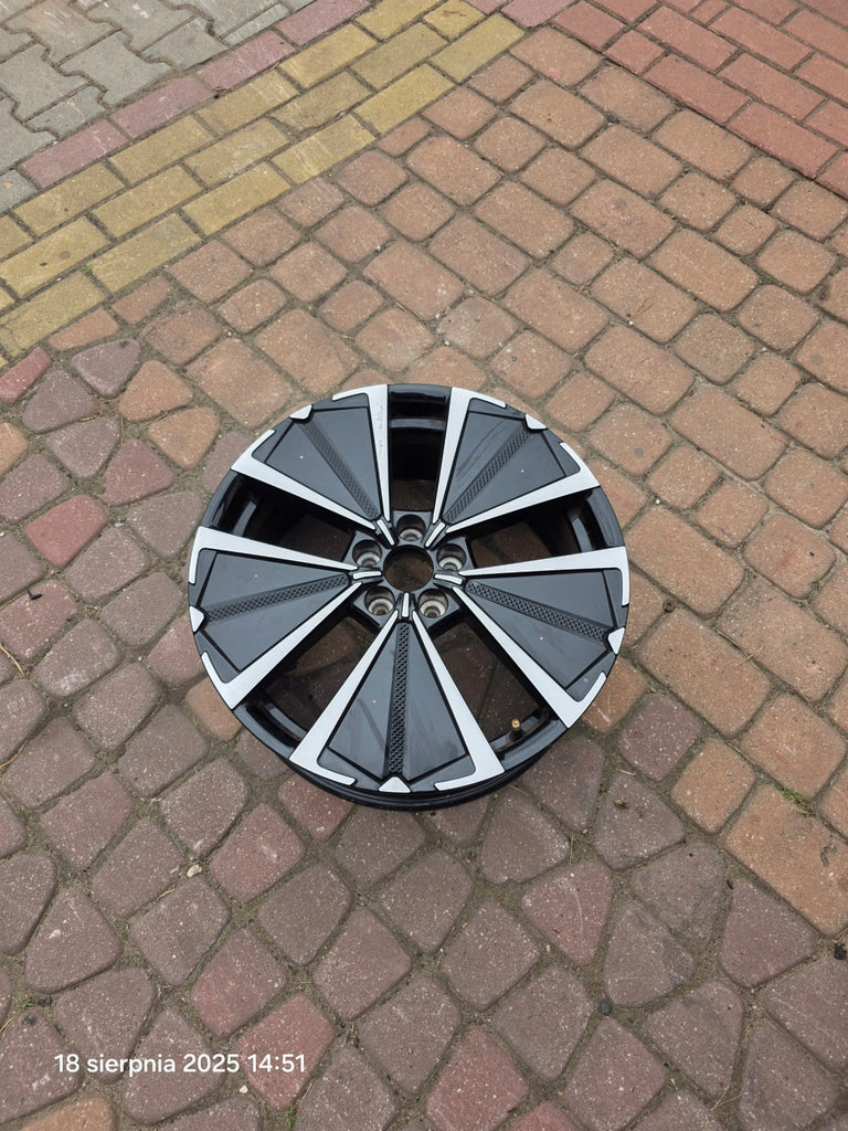 1x Alufelge 19 Zoll 7.0" 5x108 41ET Glanz Schwarz 9856563280 Citroën Ds4 Ii FEL3023267144gu