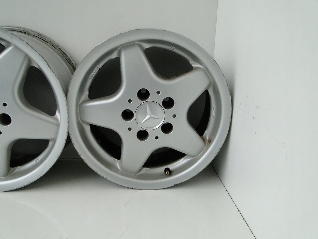 4x Alufelge 15 Zoll 7.0" 5x112 35ET Silber Mercedes-Benz Rim Wheel