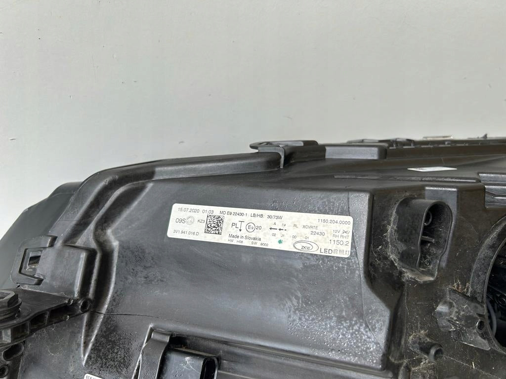 Frontscheinwerfer Skoda Superb III 3V1941015D 3V1941016D LED Rechts oder Links