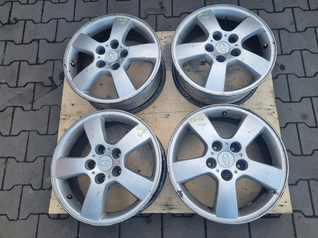4x Alufelge 16 Zoll 6.5" 5x114.3 46ET 52910-2E300 Hyundai I Rim Wheel FEL2268680396jg