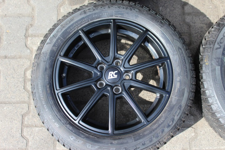4x Alufelge 16 Zoll 6.5" 5x108 47ET Matt Schwarz KBA-52172-KBA Citroën I FEL4090032758gl
