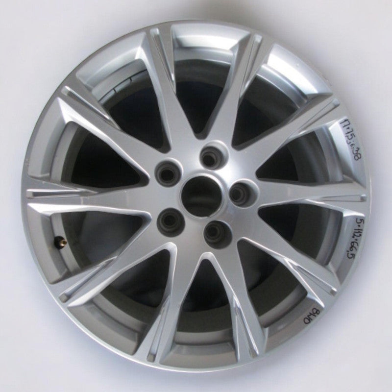 1x Alufelge 17 Zoll 7.5" 5x112 38ET Glanz Silber Audi A4 Rim Wheel