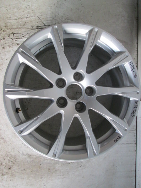 1x Alufelge 17 Zoll 7.5" 5x112 38ET Glanz Silber Audi A4 Rim Wheel