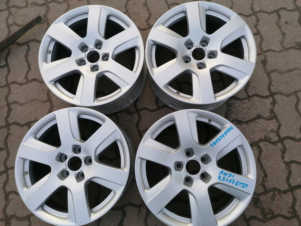 4x Alufelge 17 Zoll 7.5" 5x112 37ET Glanz Silber 4G0601025L Audi A6 A4 Rim Wheel FEL2187697855di
